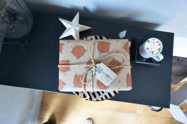 Personalised Fun Satsuma Christmas Wrapping Paper