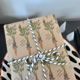 Personalised Carrot Christmas Wrapping Paper