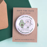 'Perfect Match' Fun Save The Date Magnet