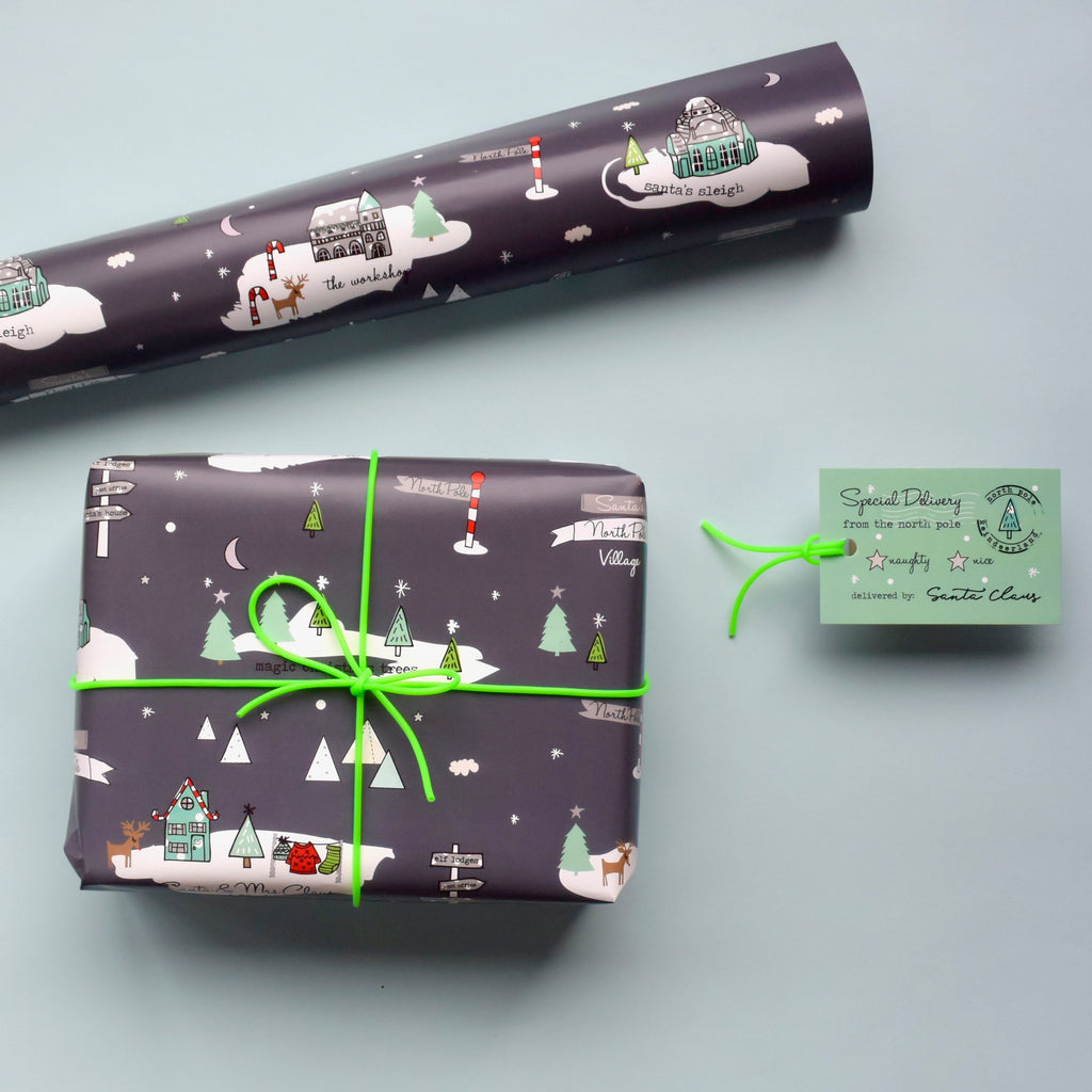 North Pole Wrapping Paper